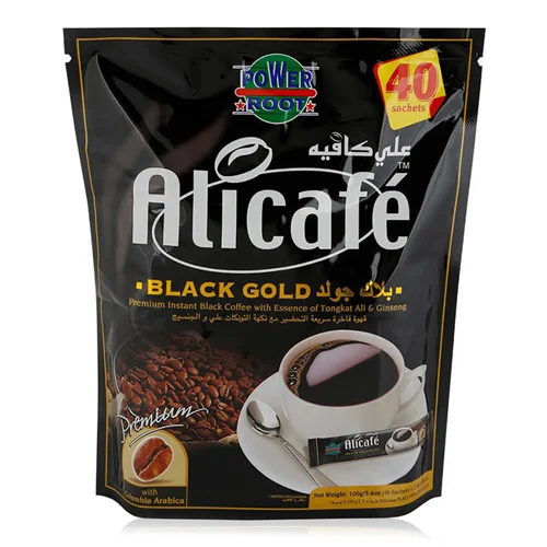 قهوه فوری علی کافه مدل Black Gold بسته 40 عددی