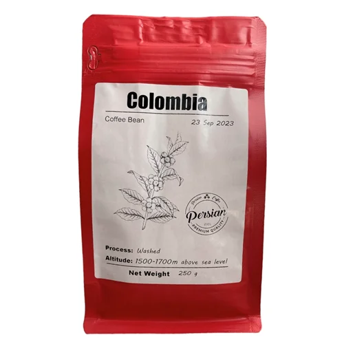 دانه قهوه کلمبیا بسته 250 گرمی
