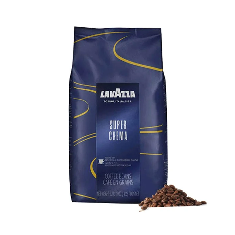 دانه قهوه لاواتزا Super Crema بسته 1 کیلوگرمی